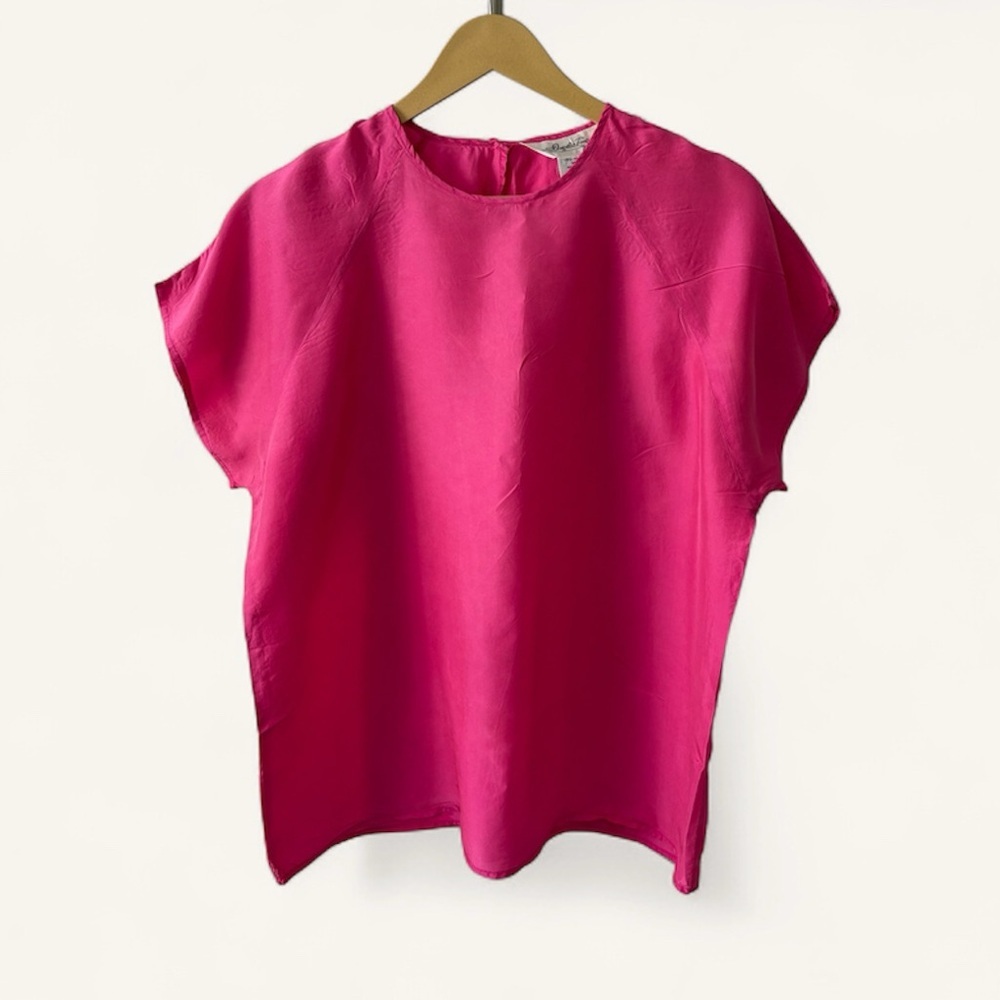 Vintage Angela Tong 100% Silk Blouse